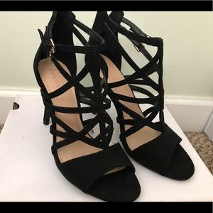 Lauren Conrad strappy black heels